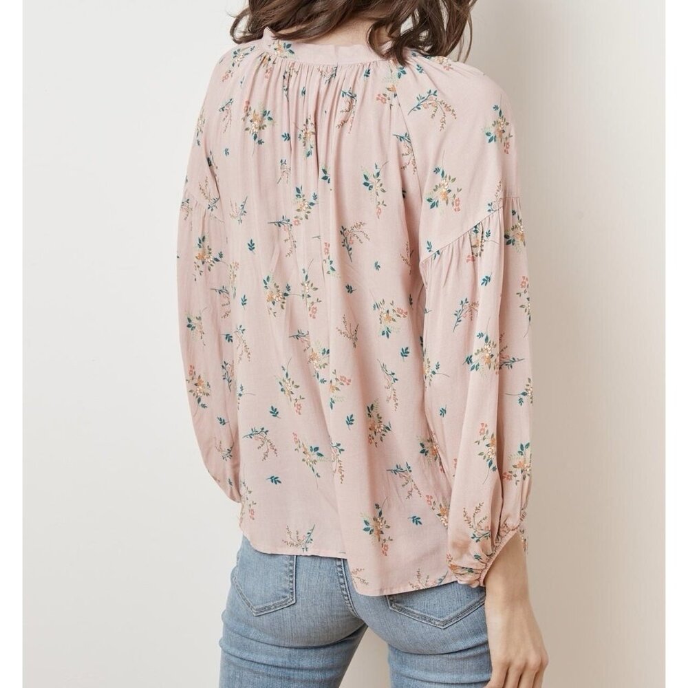 Velvet Graham Spencer Women’s Top Medium Size Sanderine Floral Peasant Blouse - Picture 3 of 11
